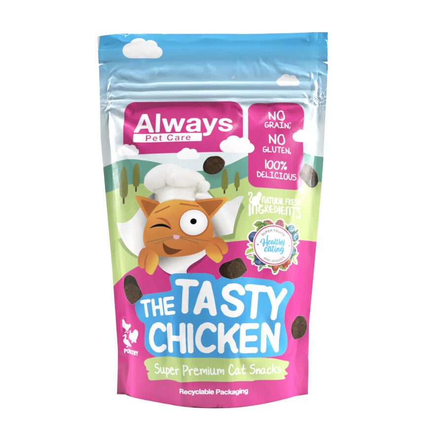 Always The Tasty Chicken Bocaditos para gatos